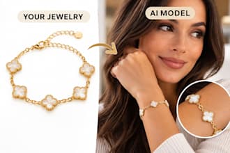 create realistic ai models wearing your jewelry