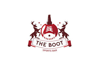 do an awesome remarkable logo for the boot sports bar brand