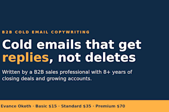 write b2b cold email copy that gets replies