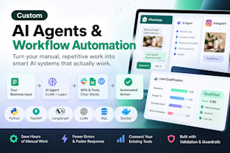 build a custom ai agent and workflow automation for your business