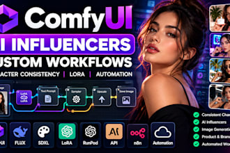 fix build ai influencers comfyui workflows character consistency lora automation