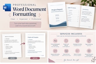 professional word document formatting and organization