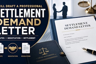 draft a professional settlement demand letter for your dispute