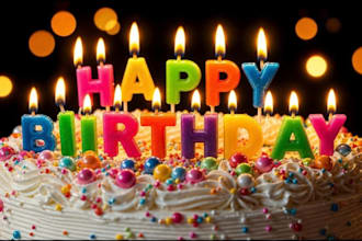 create a personalized custom birthday song with custom lyrics