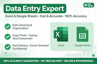 do data entry, excel work, copy paste, and fast typing accurately