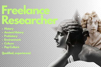 research history, archaeology or culture for your project