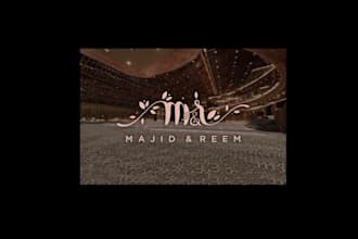 design wedding monogram photography signature logo