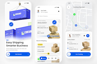 develop shipping app, logistic app, tracking app, shipment management app