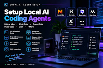 setup local ai agent muse code mistral vibe kimi code cli grok build qwen code
