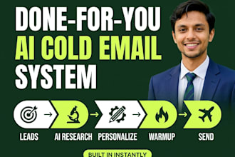 set up a done for you ai cold email system with personalized outreach
