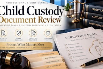 review your child custody documents parenting plans and agreements