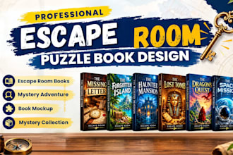 design unique escape room, game puzzle idea, game writing, logic game, mystery