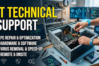 be your romte IT support and computer technician