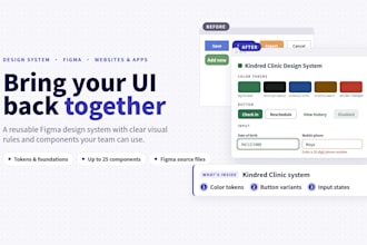 create a scalable figma design system for your product