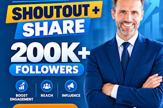 promote linkedin post to increase engagement with influence, shoutout, share