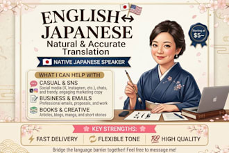 translate english to natural japanese