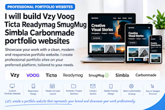 build vzy voog ticta readymag smugmug simbla carbonmade portfolio websites