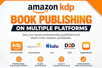 do amazon kdp publishing ingramspark lulu d2d apple books kobo for indie authors