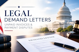 draft legal demand letters for unpaid invoices and payment disputes