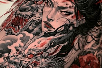 make a unique japanese tattoo