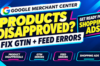 fix google merchant center product disapprovals gtin and shopping ads campaingn