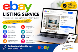 do ebay listing, ebay lister, ebay SEO, ebay product listing