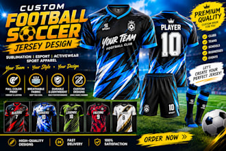 football soccer sublimation esport jersey mockup design activewear sport aparel