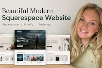 beautiful modern squarespace website squarespace printify redesign squarespace