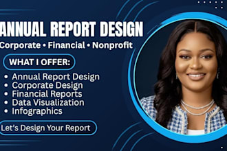 design a professional annual report