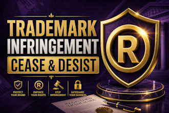 write a strong trademark infringement cease and desist letter