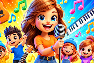 write and create catchy kids songs for children
