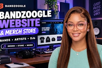 design bandzoogle music website and merch store for bands artists djs