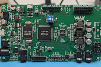 design dsp audio pcb with codec dac adc and amplifier integration