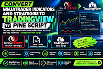 build custom pine script, trading strategies and bots for trading view