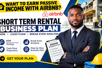 create airbnb short term rental business plan adr cash flow break even analysis