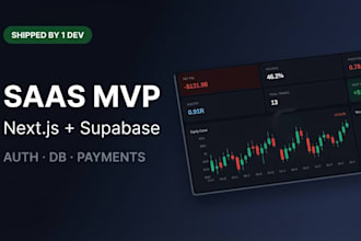 build and launch your saas mvp in next js react and supabase
