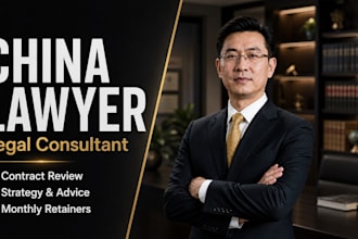 be your china lawyer, legal consultant and business advisor