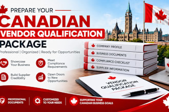 prepare your canadian vendor qualification package