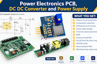 design power electronics pcb dc dc converter and power supply