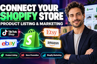 product listing shopify marketing tiktok shop etsy promotion ebay listing kradim