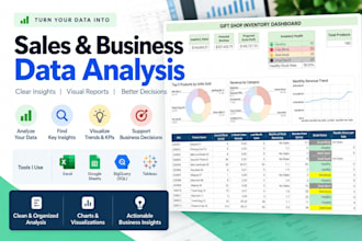 do sales and business data analysis