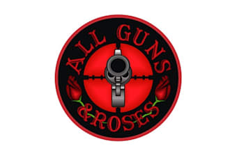 design elegant innovative logo for all guns roses brand