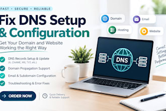 fix dns issues, connect your domain and get your email working