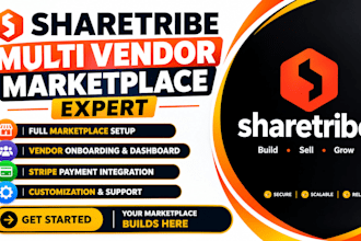 build sharetribe ecommerce multi vendor maretplace development website design