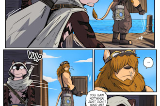 do furry manga comic or nsfw comic