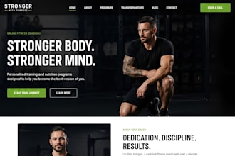 build squarespace sports coach website fitness center website personal trainer
