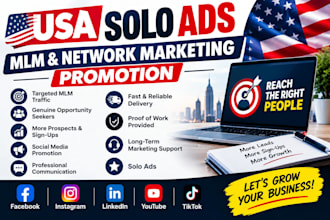 run a premium USA solo ads campaign for targeted tier 1 quality leads, affiliate