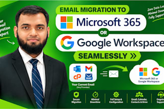 email migration to microsoft 365 or google workspace seamlessly