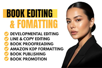 professionally edit, proofread, and polish your manuscript