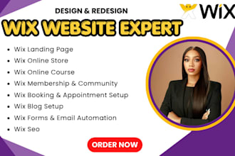 edit wix design wix website wix redesign wix website development wix developer